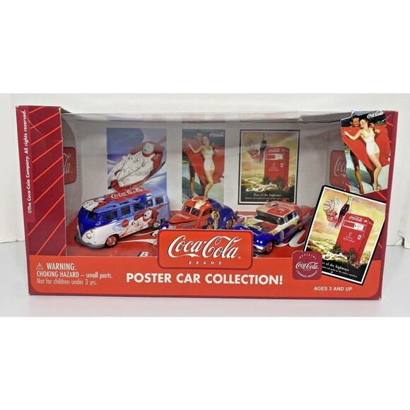 2003 Coca-Cola Brand Poster Car Collection Collectibles Johnny Lightning SKU U11 - Picture 1 of 5